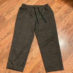 High Rise Slim Straight Fit Ankle Pull On Pants